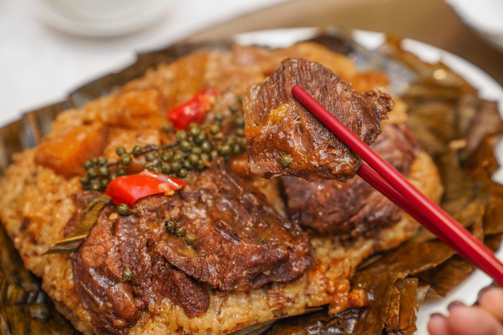 2021年必吃肉粽推薦『台北西華飯店』怡園 牛年限定超美味和牛「犇牛粽」、夏日吸睛度最高的「粽旺所歸」 @梅格(Angelababy)享樂日記