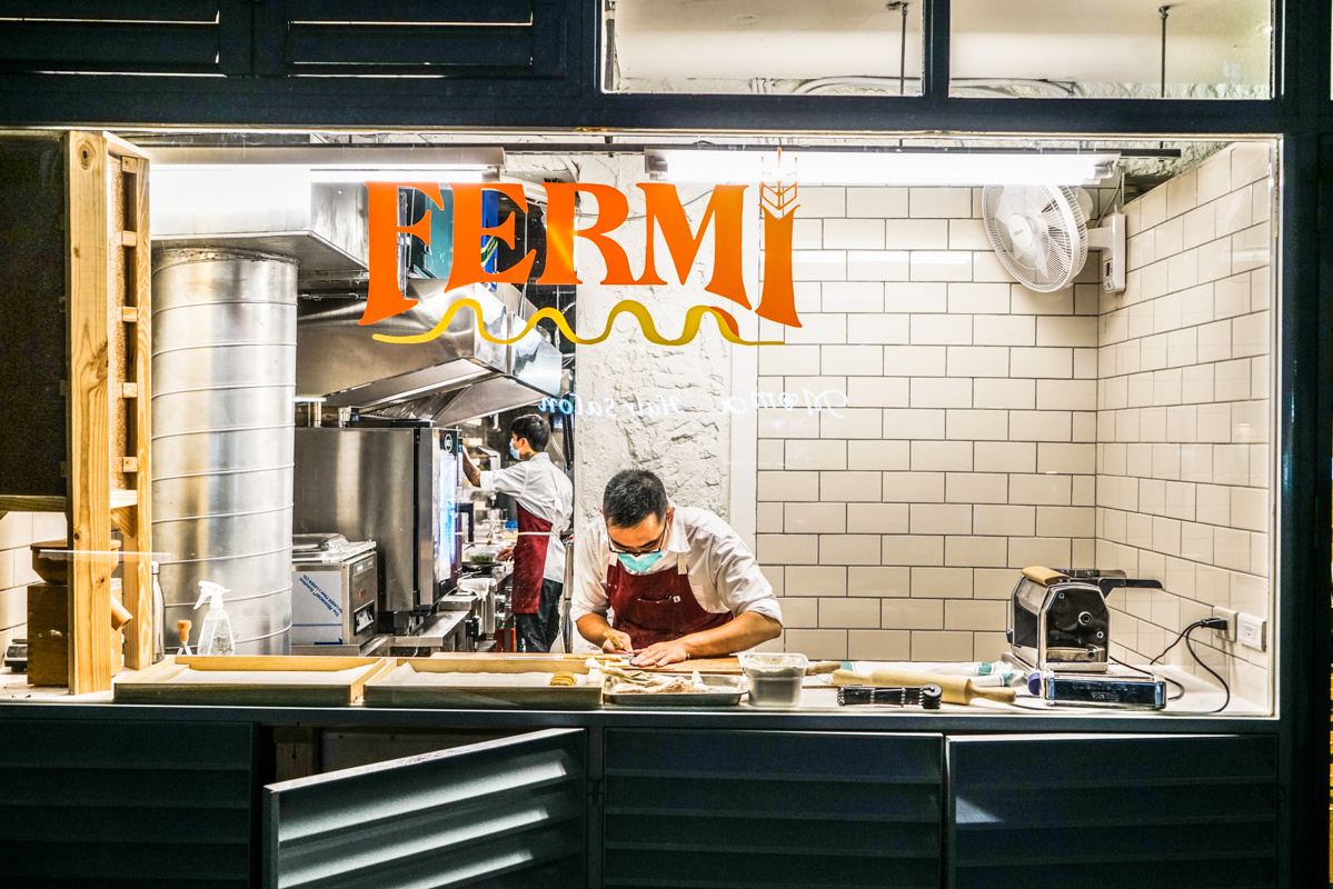忠孝復興站新開幕｜英國名廚James Sharman打造全新手作義大利麵餐廳『Fermi』台灣第一家新鮮研磨小麥做義大利麵 @梅格(Angelababy)享樂日記