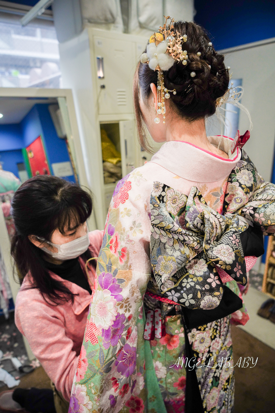 東京和服拍攝推薦『和服浴衣體驗館hanayaka』價格、預約優惠、免費髮型髮飾 專業攝影師團 @梅格(Angelababy)享樂日記