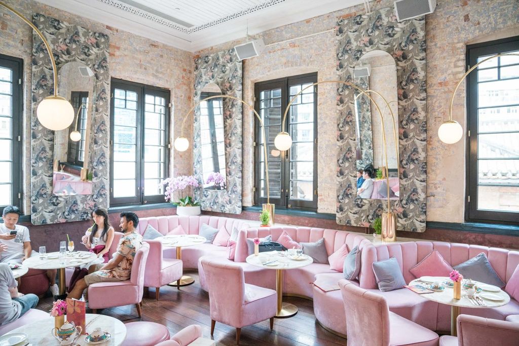 香港中環美食｜最美的粉紅空間 MadameFù 『粉紅房間』、『愛馬仕圍巾陽台』、『Fu Bar酒吧』 @梅格(Angelababy)享樂日記